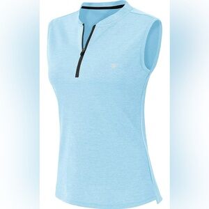 Women’s Golf Apparel Sleeveless Dry Fit UPF 50+ Sun Protection Tank Top (XL)